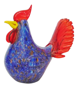 Lenox Hand Blown Art Glass Sitting Rooster
