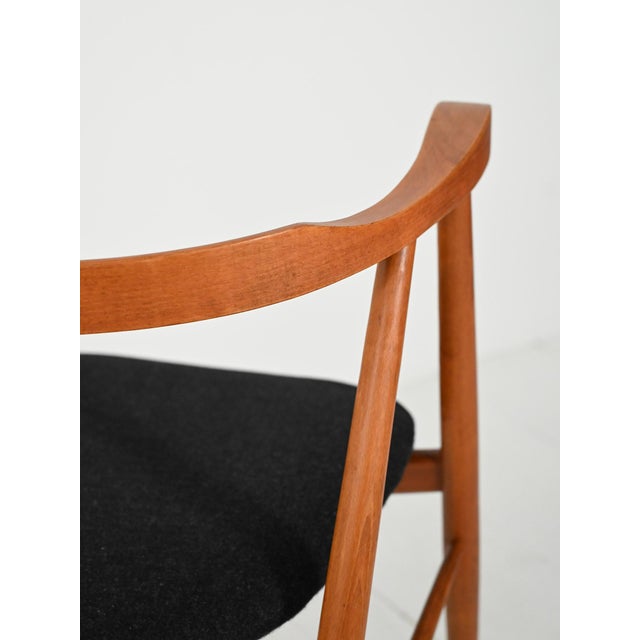 Walnut Dining Chairs, 1950s, Set of 2 For Sale - Image 6 of 12