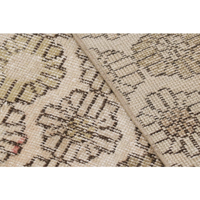 Beige Vintage Zeki Múren Runner in Beige With Colorful Floral Pattern From Rug & Kilim For Sale - Image 8 of 8