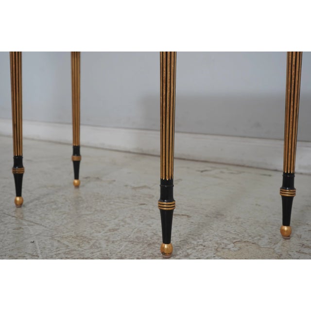 Henredon Satinwood Neoclassical Console Table For Sale - Image 9 of 14