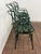 Francois Carre Francois Carre Iron Sunburst Garden Chairs, Set of Four For Sale - Image 4 of 18