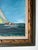 Vintage Sailboat Seascape Oil Painting on Board – Framed For Sale - Image 10 of 15