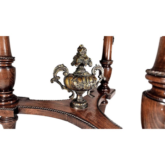 Neoclassical Style Mahogany Parquetry Gueridon With Ormolu For Sale In Los Angeles - Image 6 of 9
