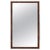 1960s Florence Knoll Style Rosewood and Chrome Mirror For Sale - Image 5 of 5