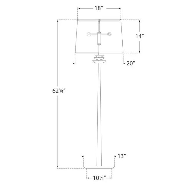 Transitional AERIN for Visual Comfort Signature Beaumont Floor Lamp in Gild with Linen Shade For Sale - Image 3 of 3