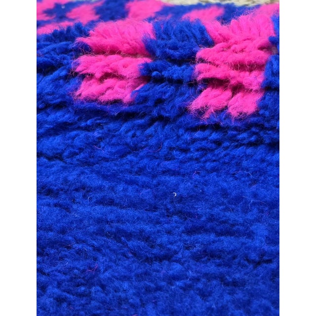 2020s Small Vibrant Moroccan Wool Rug - 4.9 X 4.2 Ft For Sale - Image 5 of 6