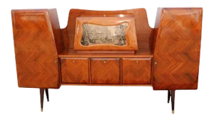 Paolo Buffa Attributed Rosewood Parquetry Buffet