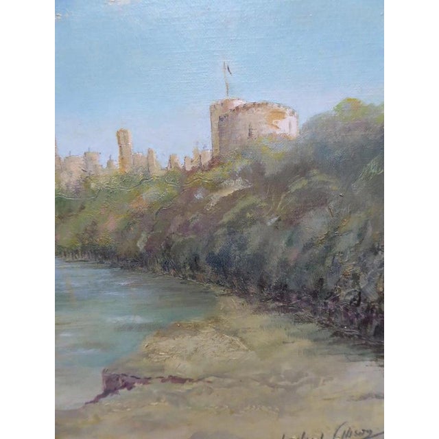 Wilfred Ellison, Castle View, 1962, Oil Painting on Wood, Framed For Sale - Image 10 of 12