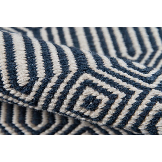 Erin Gates Erin Gates by Momeni Newton Holden Navy Hand Woven Recycled Plastic Indoor Outdoor Rug 9' X 12' For Sale - Image 4 of 6