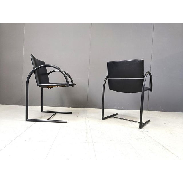 Black Vintage Cirkel Chairs from Metaform, 1980s, Set of 6 For Sale - Image 8 of 11