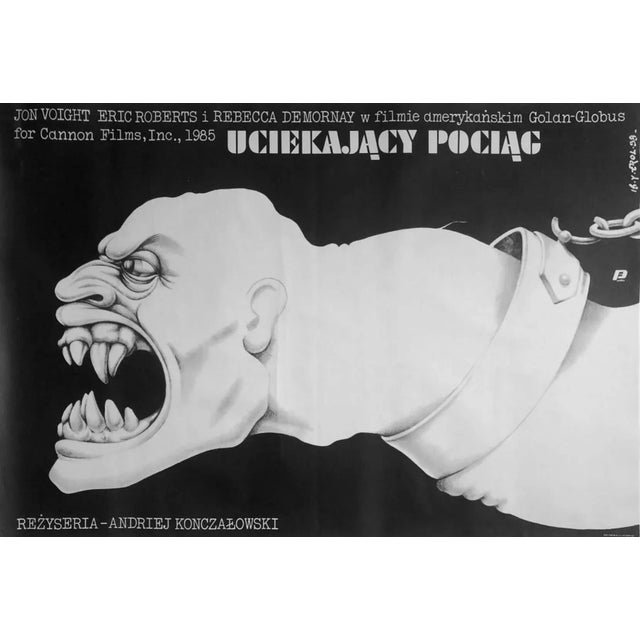 Runaway Train Polish Movie Poster by Jakub Erol, 1988 For Sale - Image 3 of 3