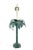 Art Deco Pair of Vintage Palm Tree Table Lamps, Metal For Sale - Image 3 of 11