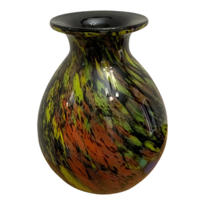 Art Glass Vase Multicolor Kamei Osaka Vase
