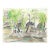 1950s Grace Spongberg Square Du Vert-Galant Parisian Cityscape For Sale