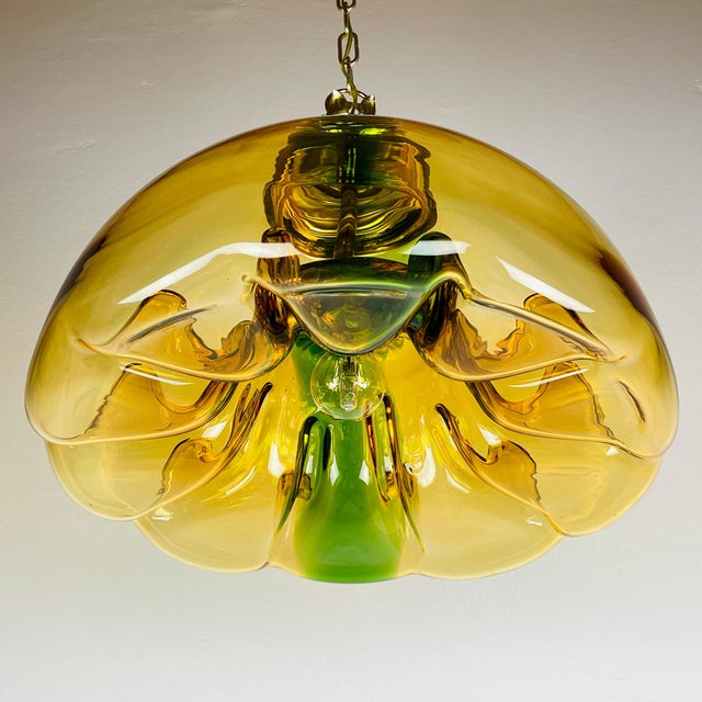 Mid-Century Murano Pendant Lamp Medusa, Italy, 1960s For Sale - Image 4 of 15