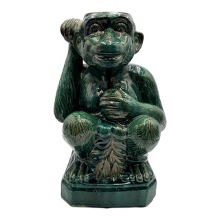 Vintage Ceramic Monkey Figure For Sale