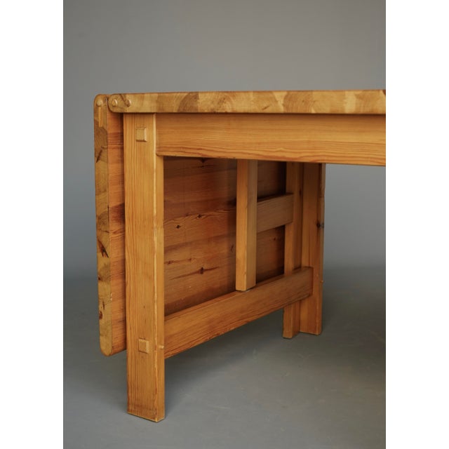 Pine Dining Set by Edwin Helseth for Stange Bruk, 1960s, Set of 5 For Sale - Image 4 of 18