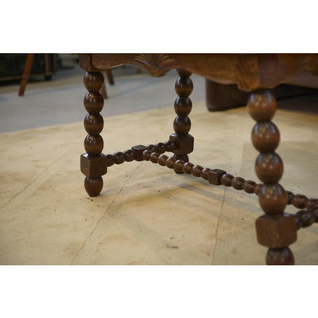 Brown Vintage Brutalist Side Table, 1950s For Sale - Image 8 of 9