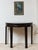 Chinese Antique Chinese Black Lacquer Demi-Lune Console Table For Sale - Image 3 of 9