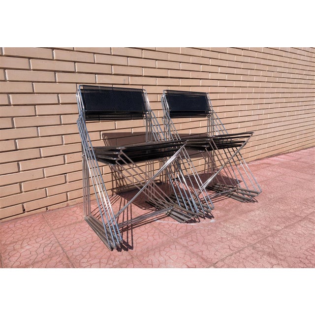 Vintage Stackable Chairs, 1970s, Set of 8 For Sale - Image 9 of 11