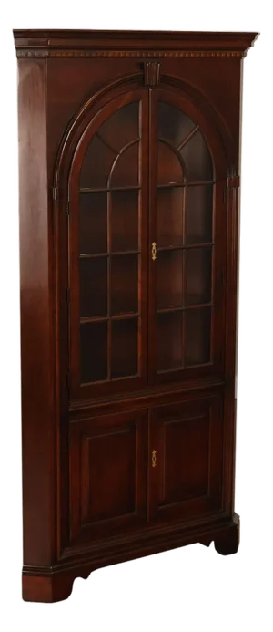 Statton Georgian Style Old Towne Cherry Corner Cabinet