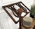 Italian Wooden Lyre Shaped Adjustable Floor Book Stand, 1980s For Sale - Image 6 of 9