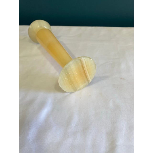 Stone Italian Carved Alabaster Bud Vase For Sale - Image 7 of 7