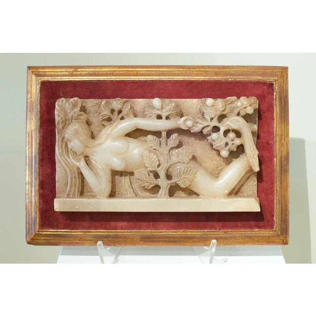 1930s Relief of Eve, Early 1900s, Carved Alabaster For Sale - Image 5 of 6
