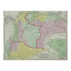 Venezuela, New Grenada & Equador, Original Map by Cowperthwait, 1850