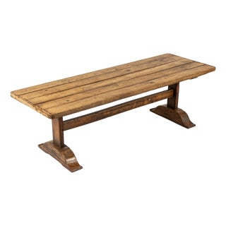 Antique French Sycamore Farmhouse Table For Sale