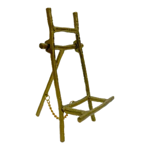 Vintage Brass Faux Bamboo Picture Easel