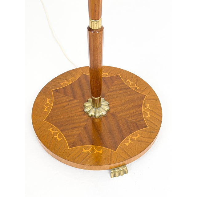 Modern Floor Lamp in Mahogany, Sweden, 1940s For Sale - Image 11 of 12