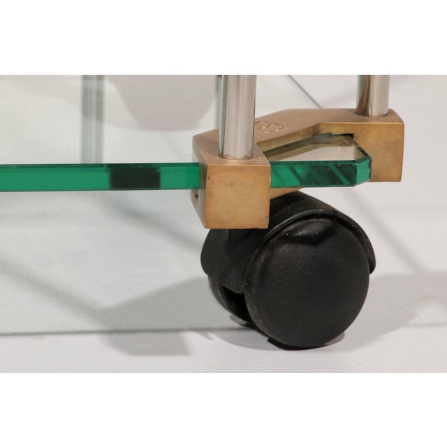 Exceptional and original Apart trolley by Peter Ghyczy, a striking example of innovative European design from the 1970s....