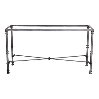 Vintage Giacometti Style Metal Console Table For Sale