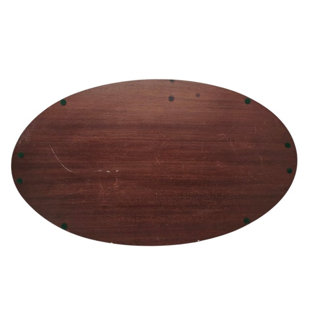 Monumental English Butler's Gallery Tray Edwardian Ornate Inlay Mahogany 27" For Sale - Image 14 of 14