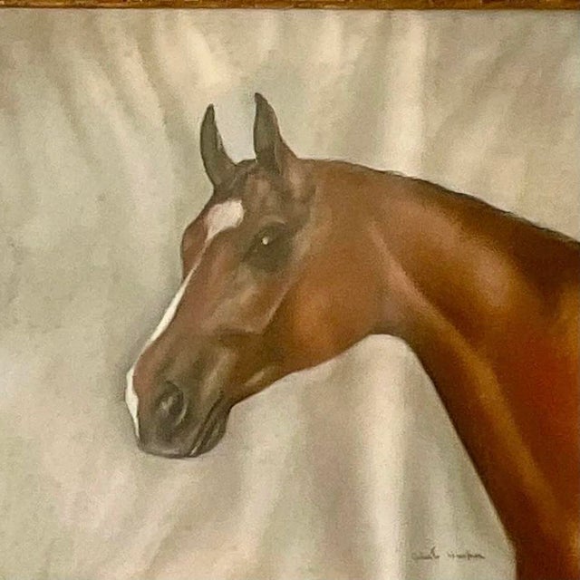 Vintage Realist Original Oil on Paper Painting “Captain Flash” Signed For Sale In West Palm - Image 6 of 13