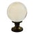 Vintage Glass Globe on Brass Stand For Sale