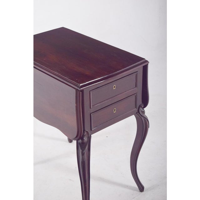 English Potty Table with Flaps, 1890s For Sale - Image 5 of 11