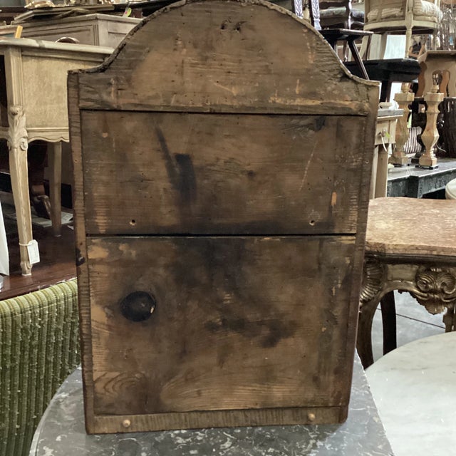 Wood Early 19c Italian Petite Curio Wall Cabinet For Sale - Image 7 of 9