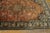 1940s Orange Apricot Medallion Floral Antique Isfahan Knotted Qum Silk Rug For Sale - Image 4 of 6