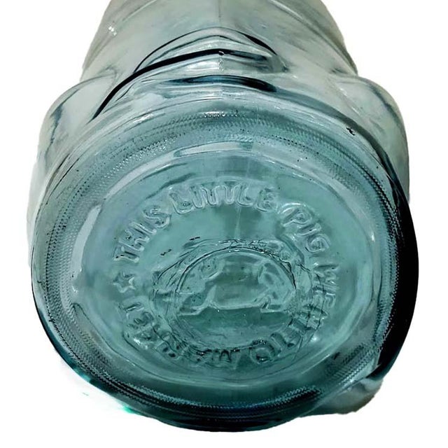 1970s Libbey Glass Pig This Little Pig Went to Market 5 Gallon Bottle Jug For Sale - Image 5 of 6
