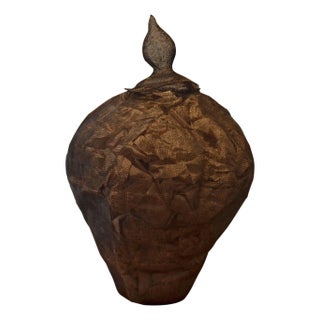 Antique Iron Mesh Container For Sale