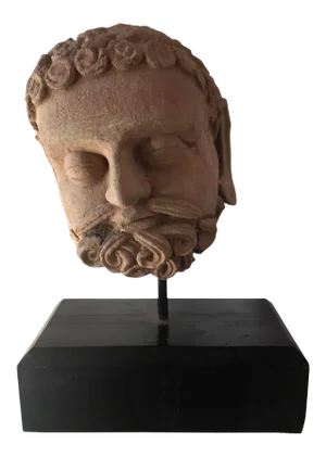 Sculpted Terracotta Gandhara Head