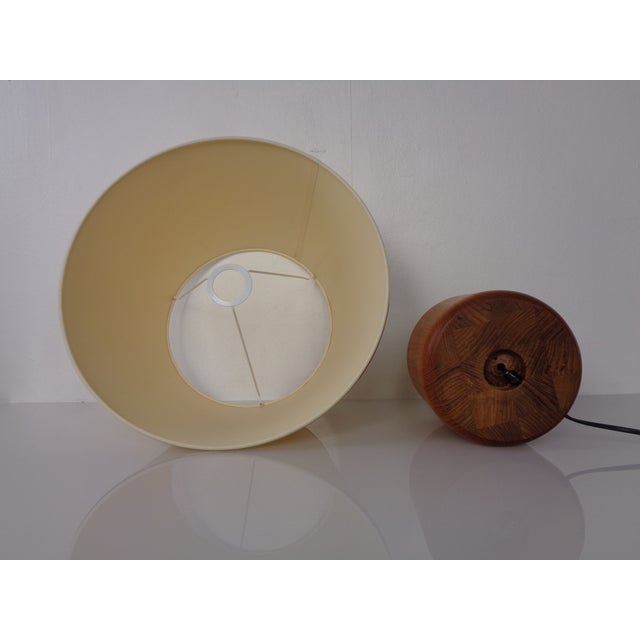 Wood Vintage Teak Table Lamp from Kirk, Denmark, 1960s For Sale - Image 7 of 12