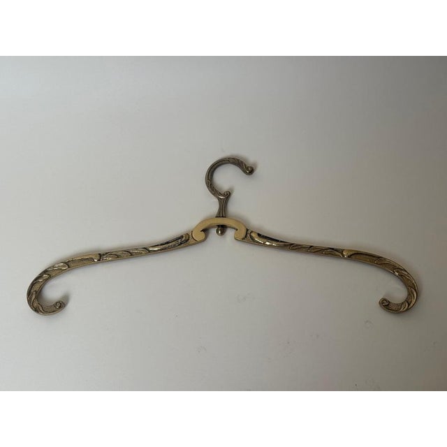 Gold Hollywood Regency Brass Hangers, 1970, Set of 8 For Sale - Image 8 of 12