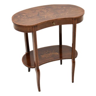 Edwardian Kidney Side Table, 1900s For Sale