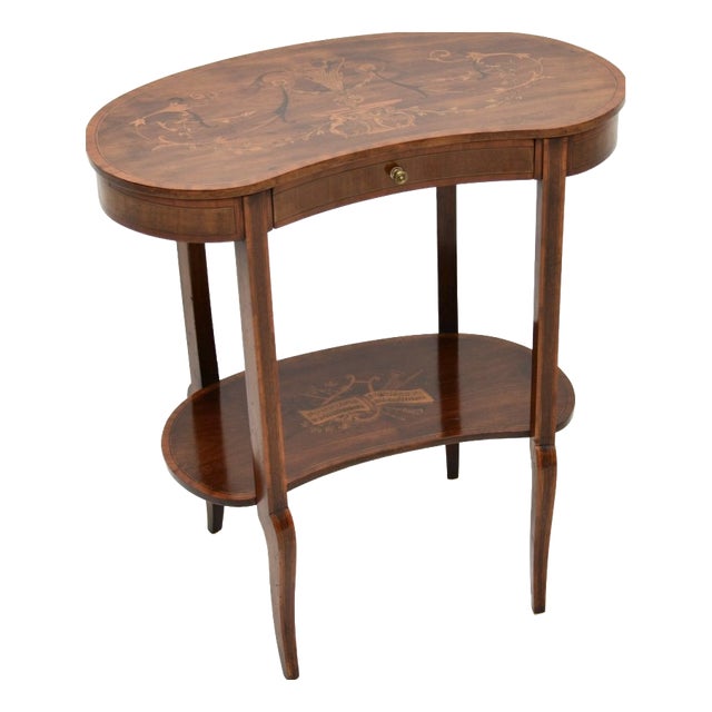 Edwardian Kidney Side Table, 1900s For Sale