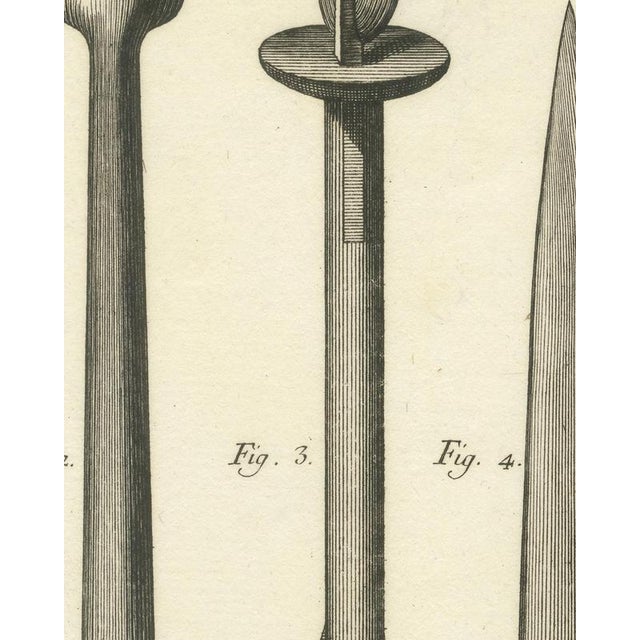 18th Century Antonio Baratti, Hooked Instrument and Sickle Knife, Diderot Chirurgie Plate Xx, 1772, Engraving For Sale - Image 5 of 8