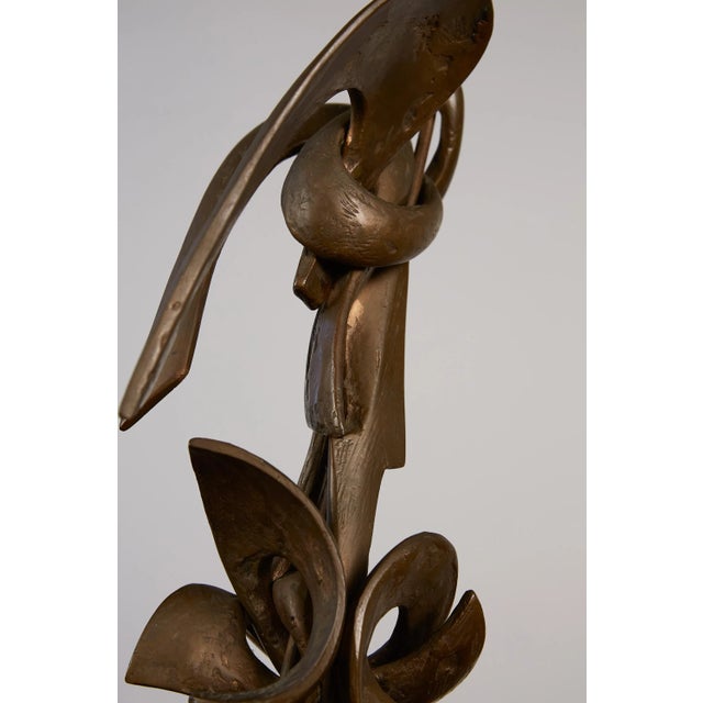 Metal Bronze Saint-Michel Sculpture by Olivier Strebelle For Sale - Image 7 of 11