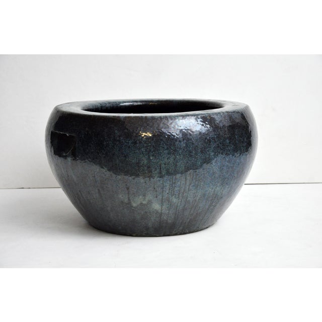 Antique Yixing Blue Flambe Glazed Stoneware Pot For Sale In Chicago - Image 6 of 15